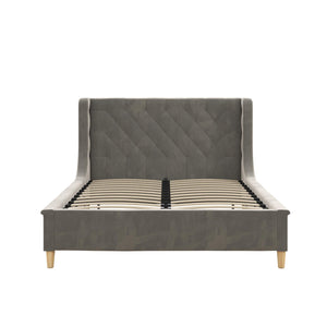 Max & Finn Ambrosia Upholstered Bed - Gray - Full