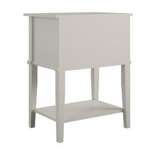Ameriwood Home Franklin Accent Table with 2 Drawers - Taupe