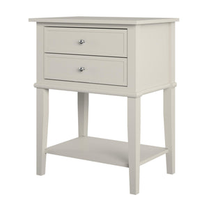 Ameriwood Home Franklin Accent Table with 2 Drawers - Taupe