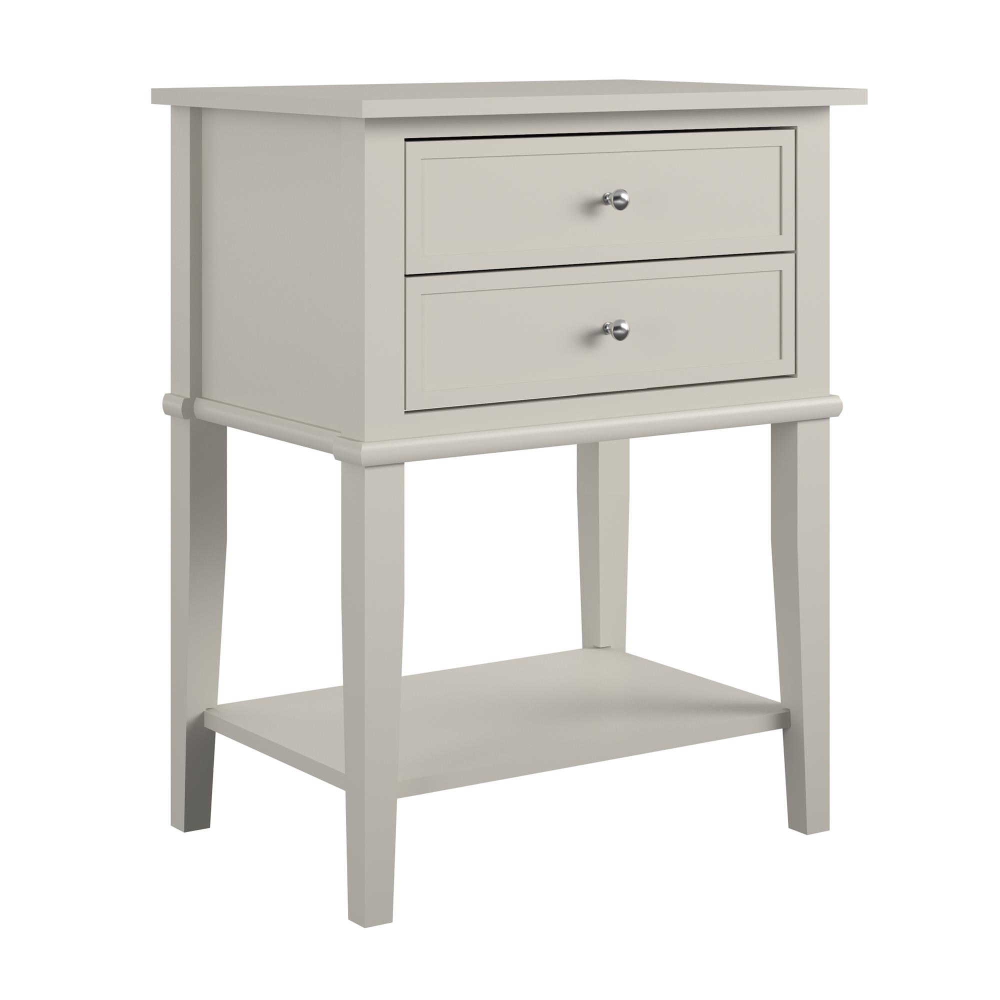 Ameriwood Home Franklin Accent Table with 2 Drawers - Taupe