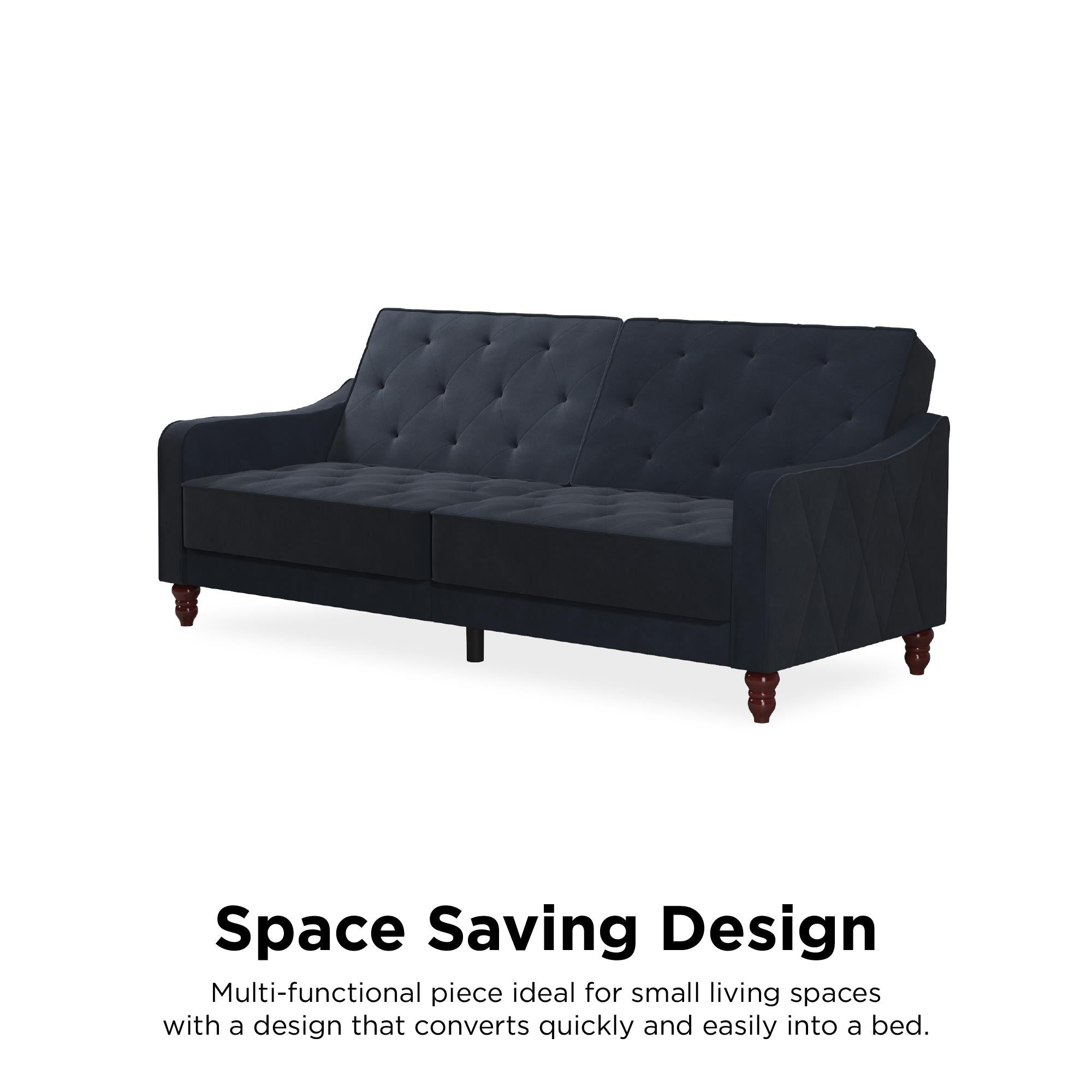 Novogratz Vintage Futon Sofa Bed - Blue