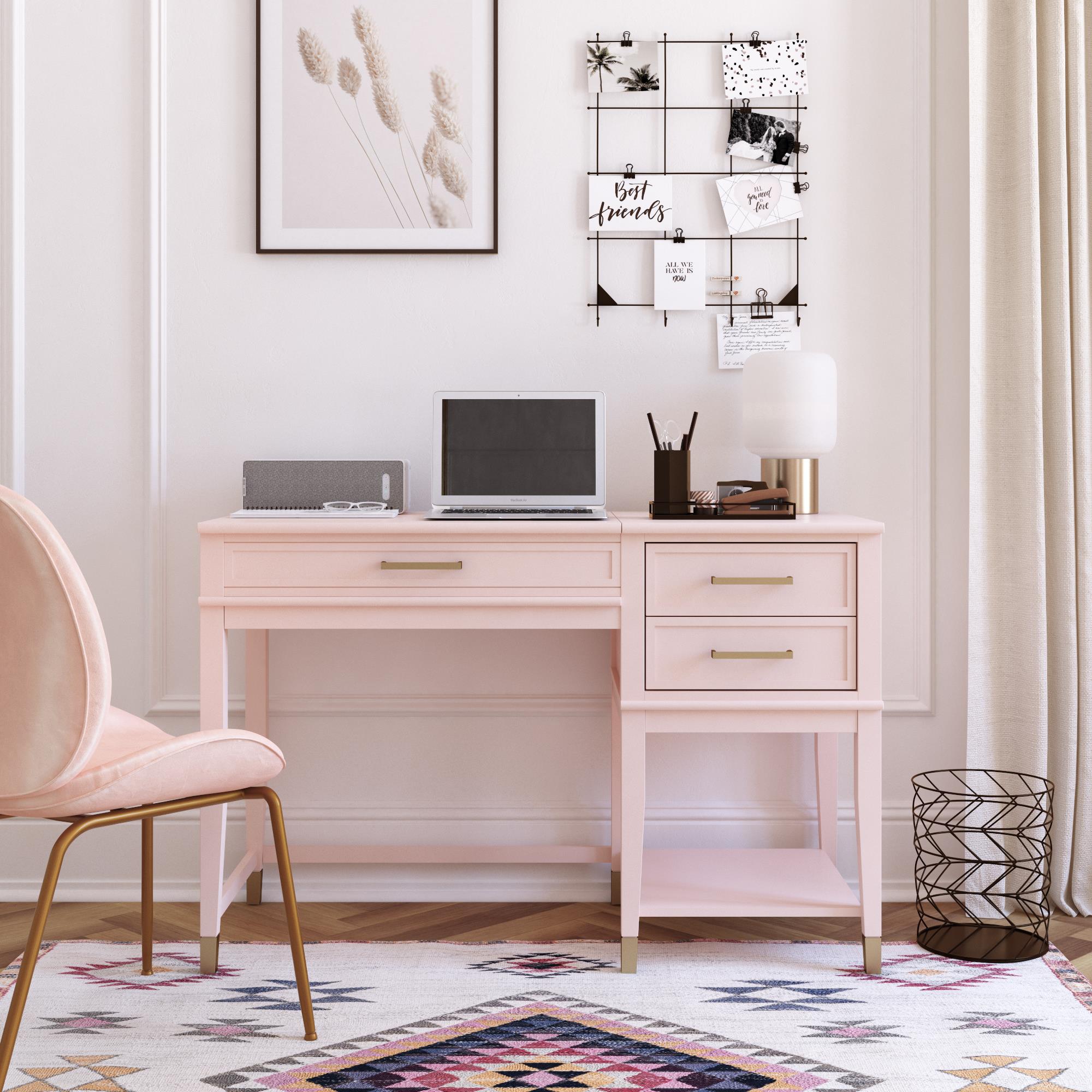 CosmoLiving Westerleigh Lift-Top Computer Desk - Pink