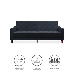 Novogratz Vintage Futon Sofa Bed - Blue