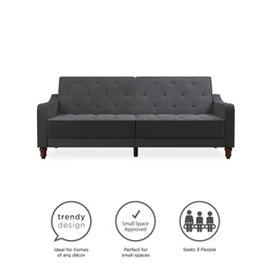 Novogratz Vintage Futon Sofa Bed - Dark Gray