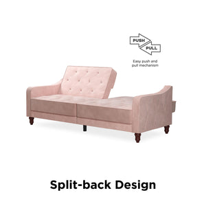 Novogratz Vintage Futon Sofa Bed - Pink