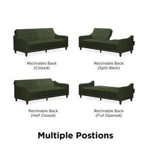 Novogratz Vintage Futon Sofa Bed - Olive Green