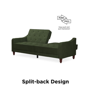 Novogratz Vintage Futon Sofa Bed - Olive Green