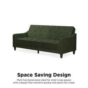 Novogratz Vintage Futon Sofa Bed - Olive Green