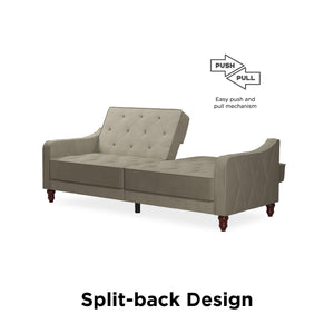 Novogratz Vintage Futon Sofa Bed - Beige