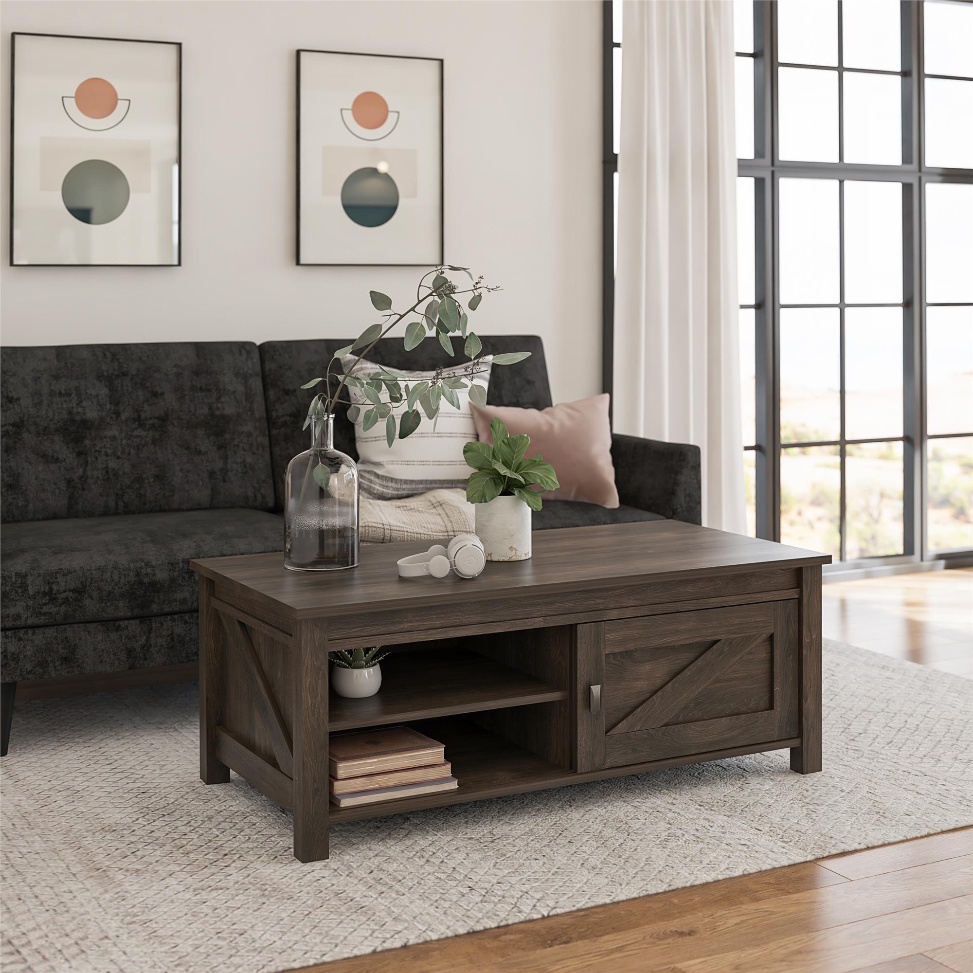 Ameriwood Home Farmington Coffee Table - Weathered Oak