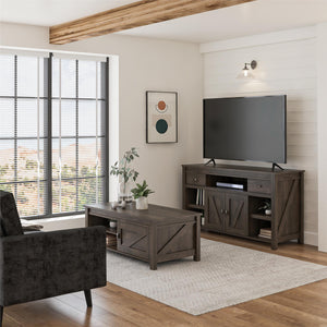 Ameriwood Home Farmington Coffee Table - Weathered Oak