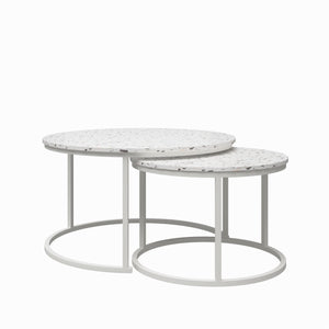 CosmoLiving Amelia Nesting Coffee Tables - Terrazzo
