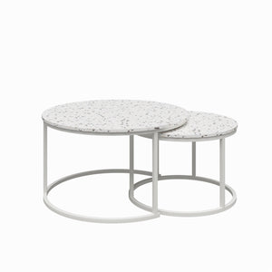 CosmoLiving Amelia Nesting Coffee Tables - Terrazzo