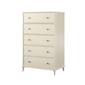 Ameriwood Home Farnsworth 5-Drawer Dresser - Ivory Oak - 5 Drawer