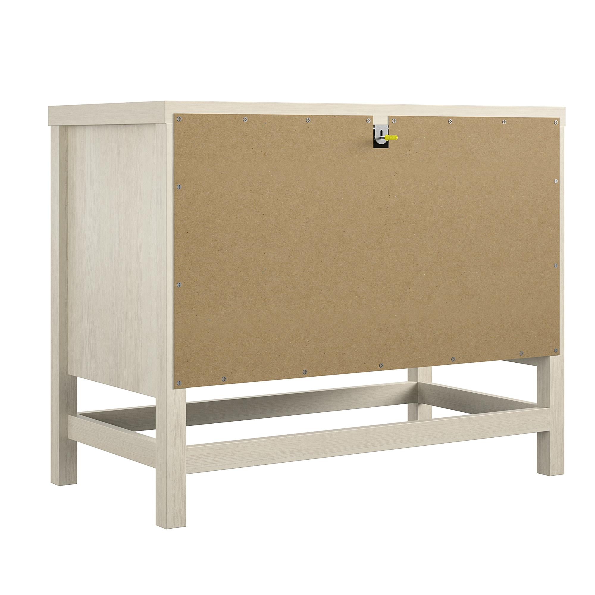 Ameriwood Home Lennon 2 Drawer Nightstand - Ivory Oak