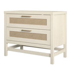 Ameriwood Home Lennon 2 Drawer Nightstand - Ivory Oak