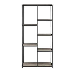 Ameriwood Home Fayette 5-Shelf Bookcase - Gray Oak