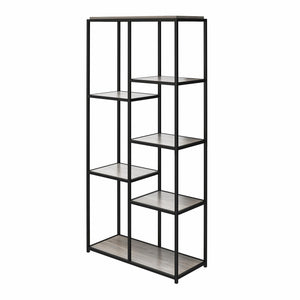 Ameriwood Home Fayette 5-Shelf Bookcase - Gray Oak