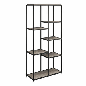 Ameriwood Home Fayette 5-Shelf Bookcase - Gray Oak