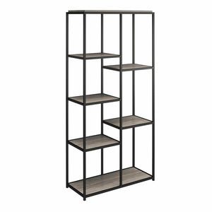 Ameriwood Home Fayette 5-Shelf Bookcase - Gray Oak
