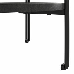 Ameriwood Home Vance Round End Table - Black Oak