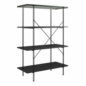 Ameriwood Home Vance 4-Shelf Bookcase - Black Oak