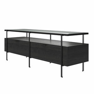 Ameriwood Home Vance TV Stand for TVs up to 60" - Black Oak