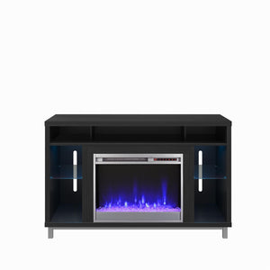 Ameriwood Home Lumina Fireplace TV Stand for TVs up to 48" - Black Oak - 46”-50”
