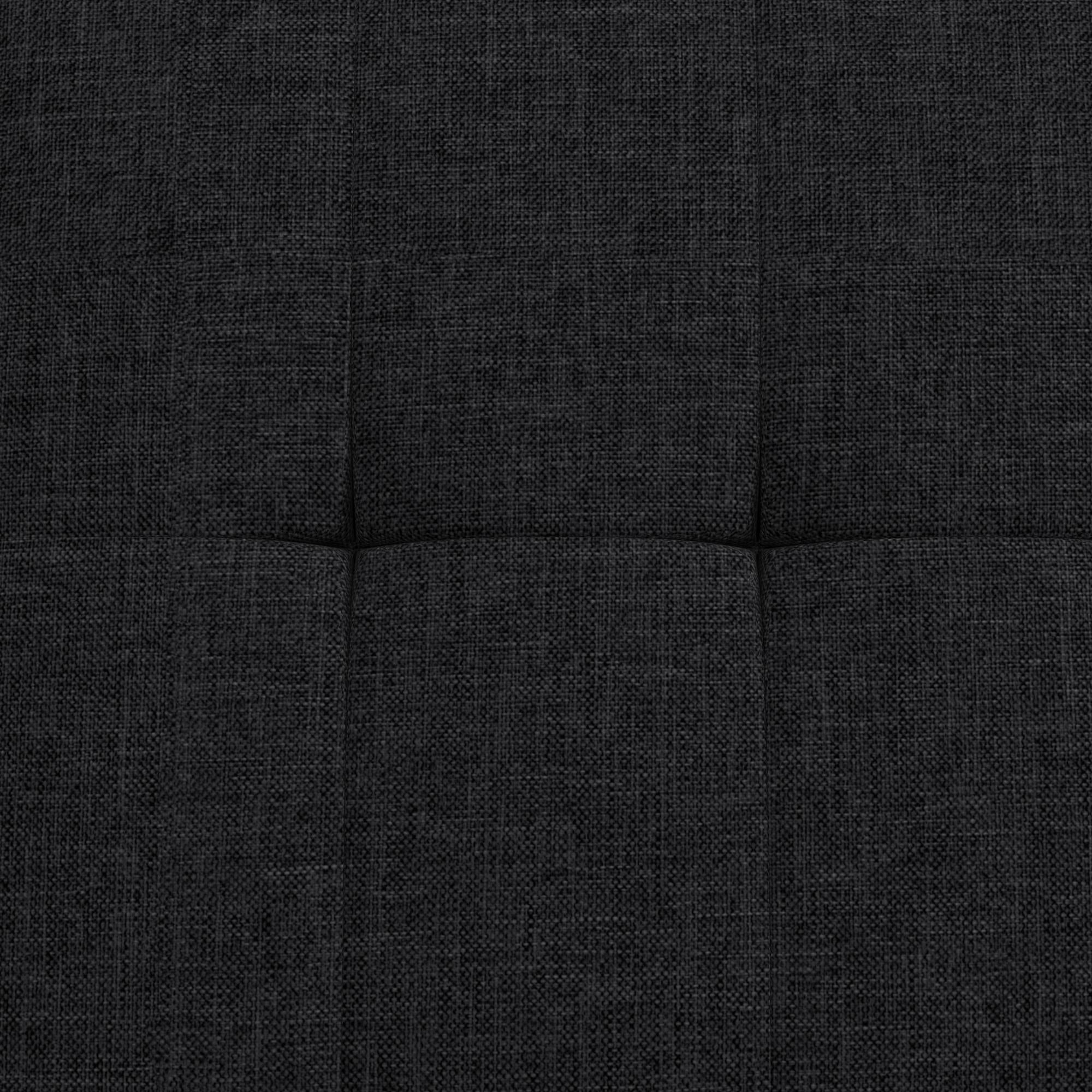 DHP Haven Small Space Sectional Sofa Futon, Dark Gray Linen - Dark Gray
