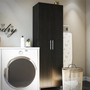 Systembuild Evolution Camberly 24" Utility Storage Cabinet - Black Oak