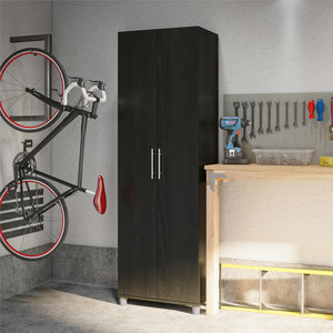 Systembuild Evolution Camberly 24" Utility Storage Cabinet - Black Oak