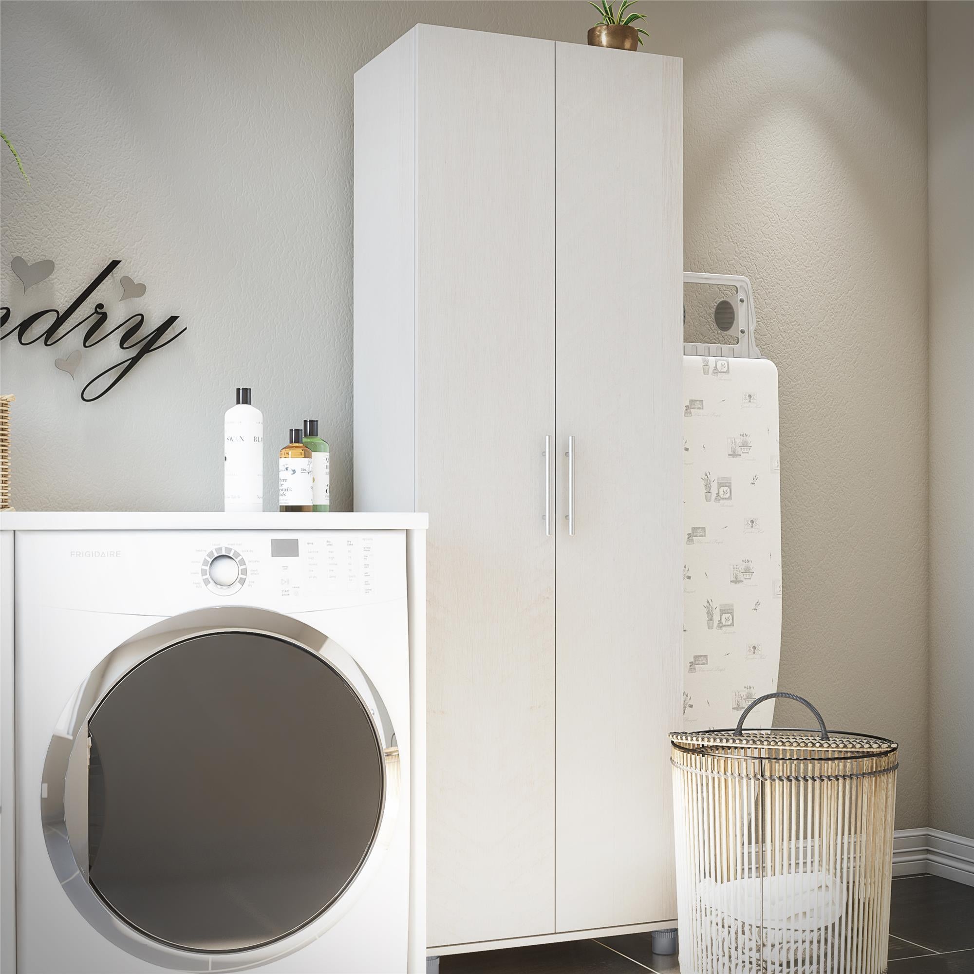 Systembuild Evolution Camberly 24" Utility Storage Cabinet - Ivory Oak