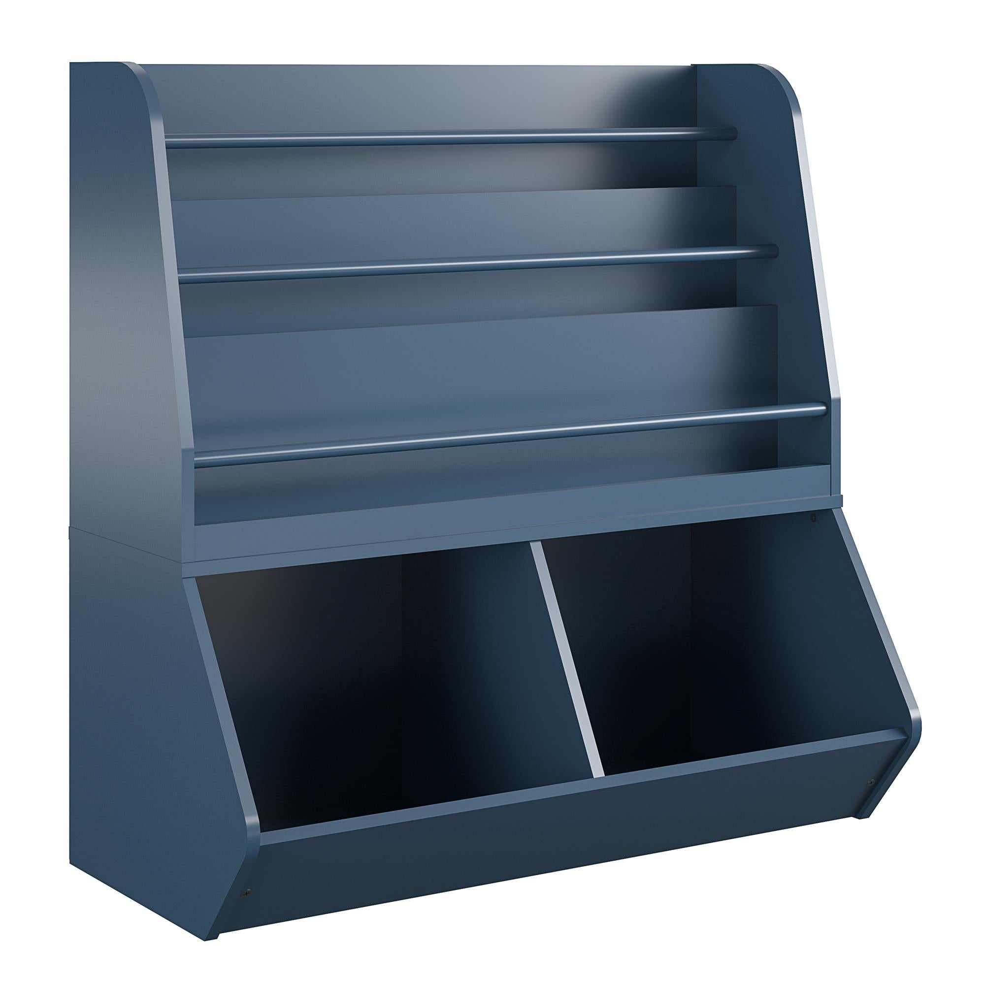 Ameriwood Home Tyler Kids Book and Toy Storage - Navy