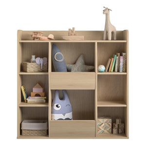 Ameriwood Home Tyler Kids Large Toy Storage Bookcase - Blonde Oak