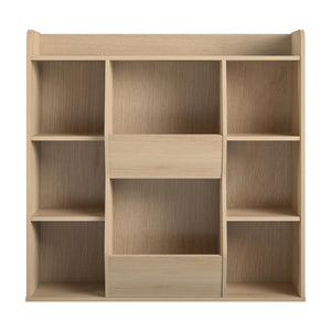 Ameriwood Home Tyler Kids Large Toy Storage Bookcase - Blonde Oak