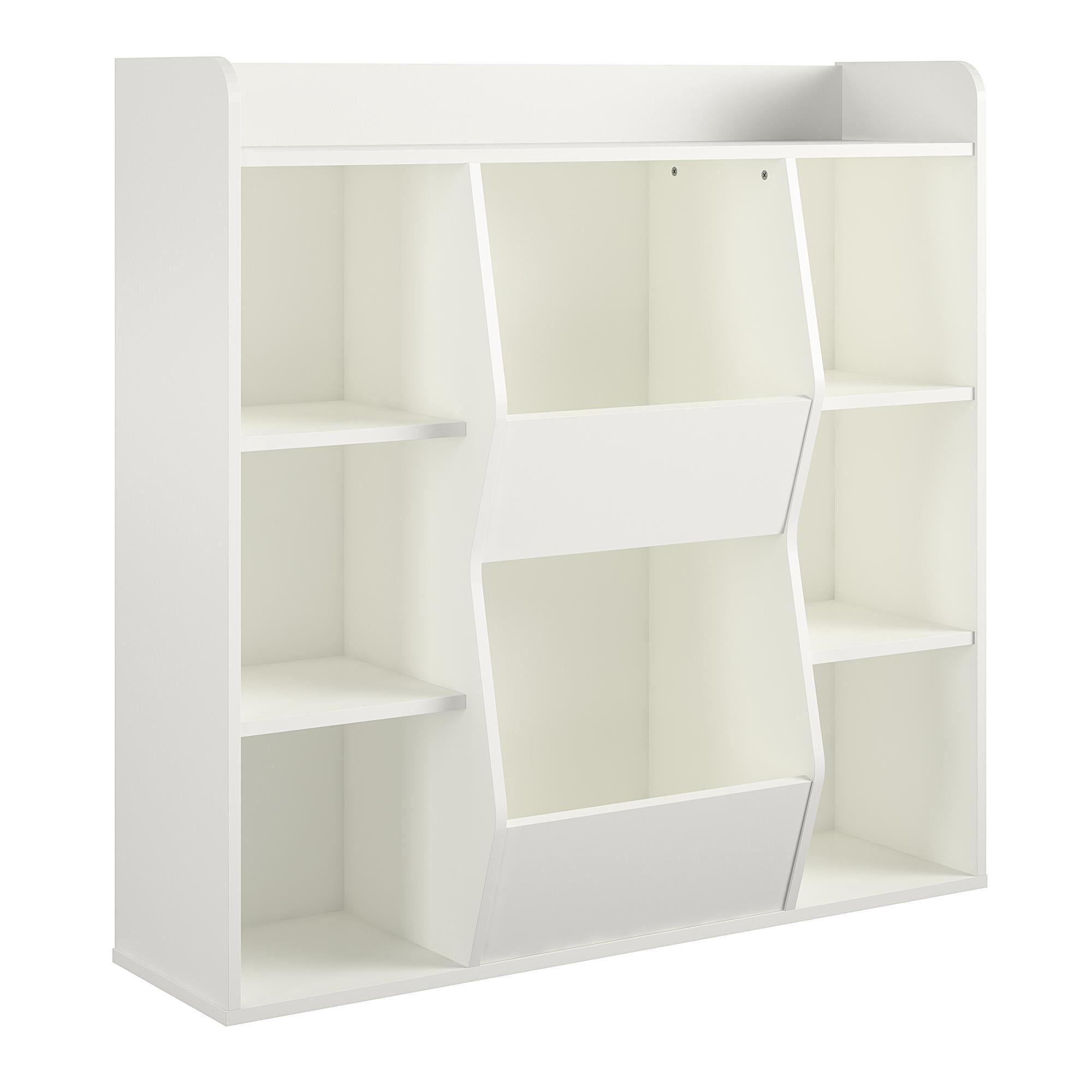 Ameriwood Home Tyler Kids Large Toy Storage Bookcase - White