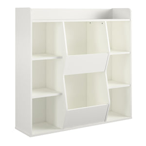 Ameriwood Home Tyler Kids Large Toy Storage Bookcase - White