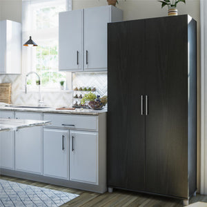Systembuild Evolution Camberly 36" Utility Storage Cabinet - Black Oak