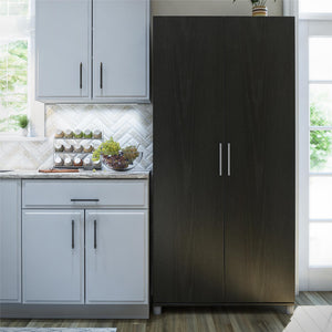 Systembuild Evolution Camberly 36" Utility Storage Cabinet - Black Oak