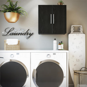 Systembuild Evolution Camberly 24" Wall Cabinet - Black Oak