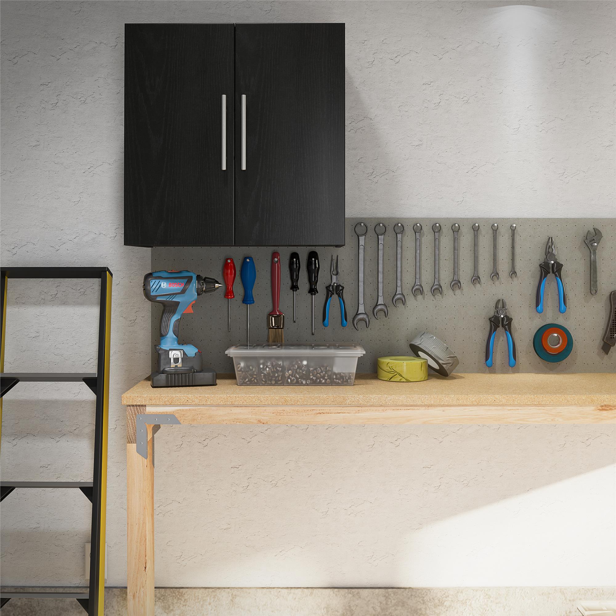 Systembuild Evolution Camberly 24" Wall Cabinet - Black Oak