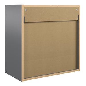 Systembuild Evolution Camberly 24" Wall Cabinet, Graphite Gray - Graphite Grey