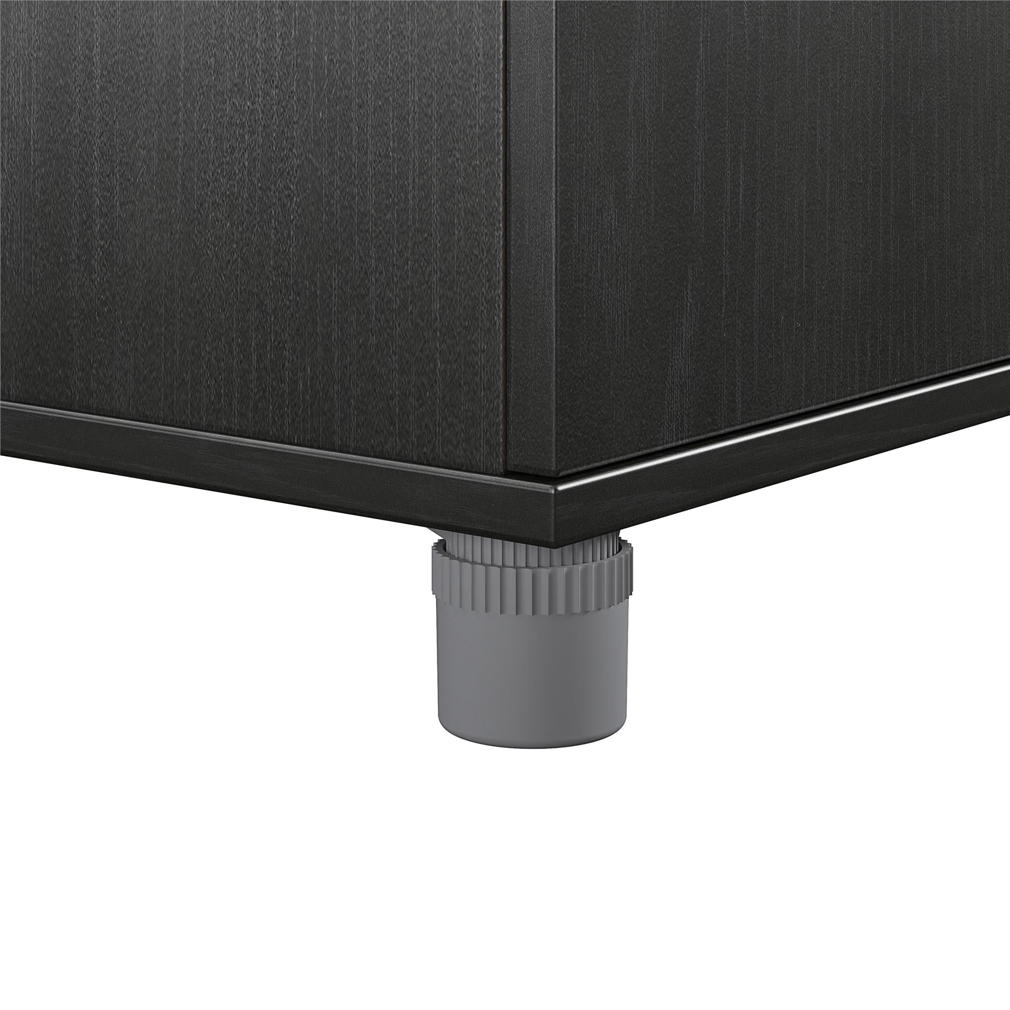 Systembuild Evolution Camberly 4 Door/1 Drawer Storage Cabinet - Black Oak