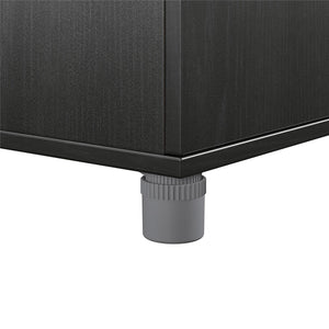 Systembuild Evolution Camberly 4 Door/1 Drawer Storage Cabinet - Black Oak