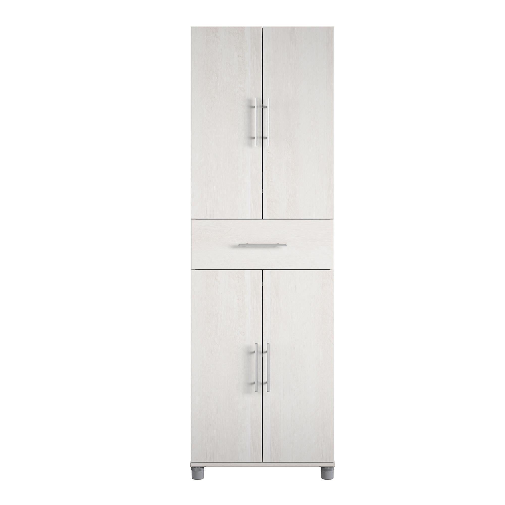Systembuild Evolution Camberly 4 Door/1 Drawer Storage Cabinet - Ivory Oak