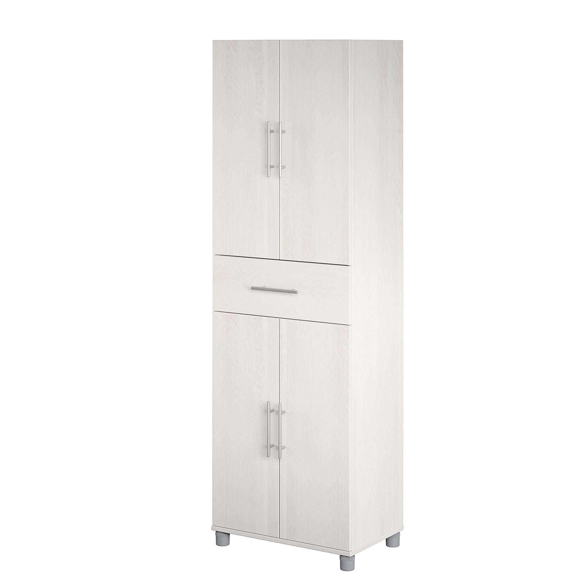 Systembuild Evolution Camberly 4 Door/1 Drawer Storage Cabinet - Ivory Oak