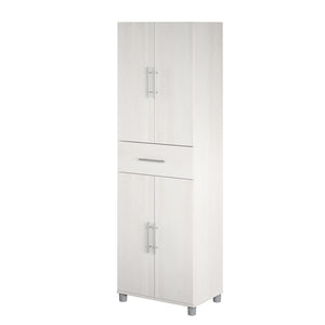 Systembuild Evolution Camberly 4 Door/1 Drawer Storage Cabinet - Ivory Oak