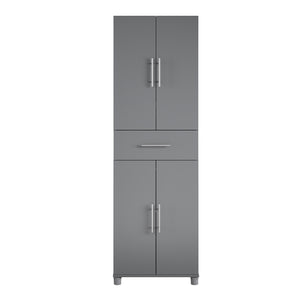 Systembuild Evolution Camberly 4 Door/1 Drawer Storage Cabinet - Graphite Grey