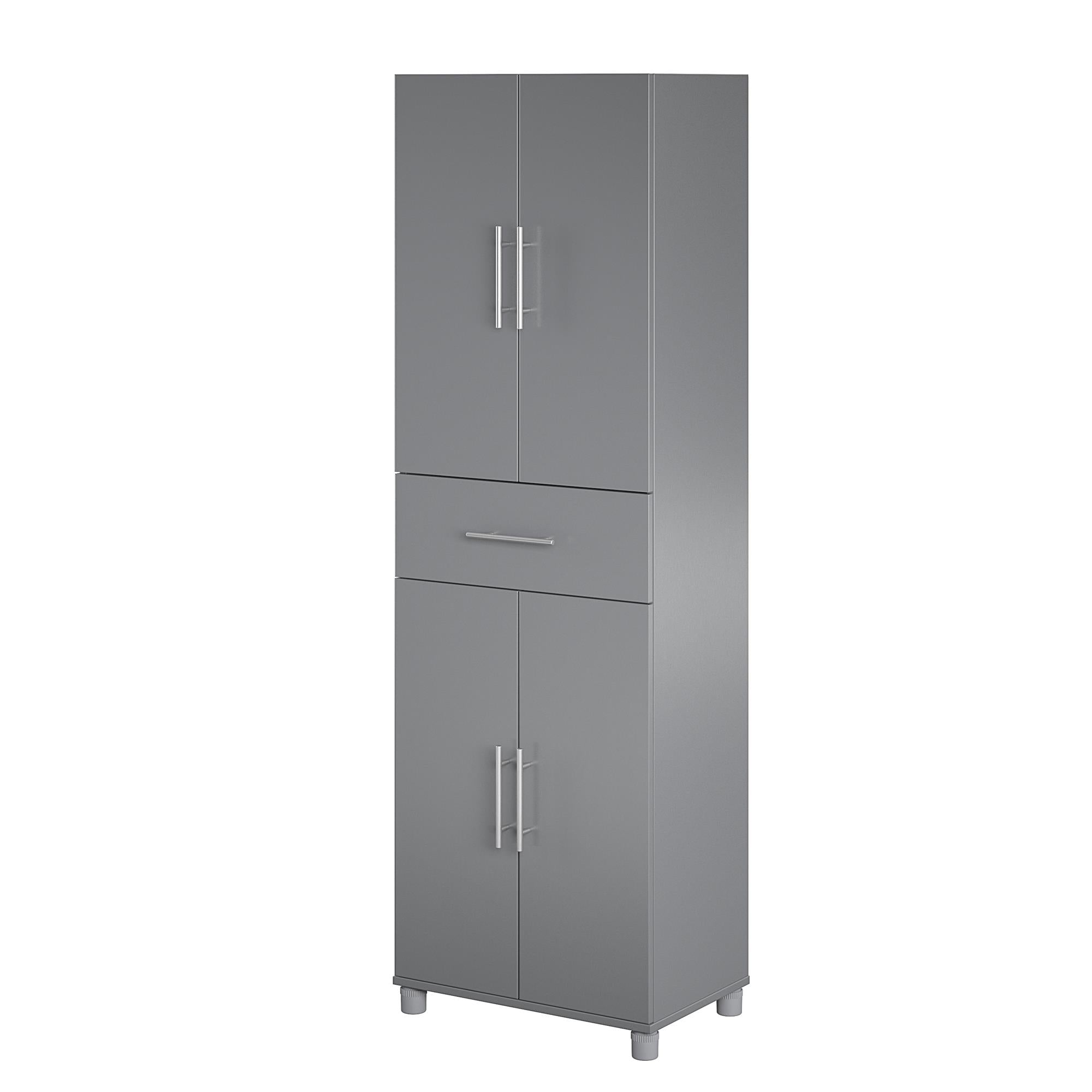 Systembuild Evolution Camberly 4 Door/1 Drawer Storage Cabinet - Graphite Grey