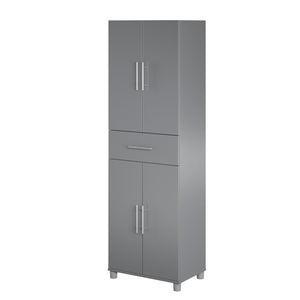 Systembuild Evolution Camberly 4 Door/1 Drawer Storage Cabinet - Graphite Grey